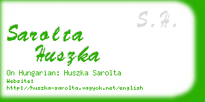sarolta huszka business card